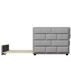 Divano letto matrimoniale imbottito Whisen Modern Design con letto estraibile