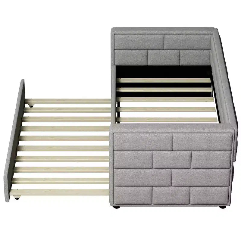 Divano letto matrimoniale imbottito Whisen Modern Design con letto estraibile