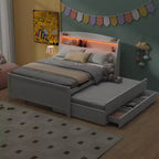 Divano letto matrimoniale imbottito Whisen Modern Design con letto estraibile