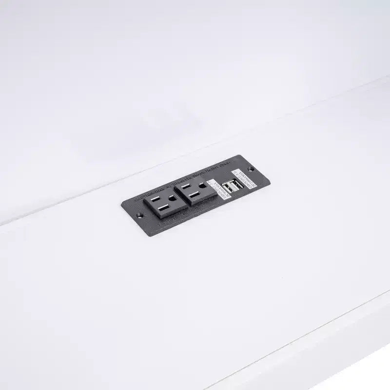 Divano letto matrimoniale Whisen Morden Design con letto estraibile, armadietti e porte USB