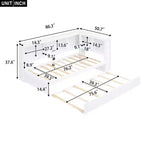 Divano letto matrimoniale Whisen Morden Design con letto estraibile, armadietti e porte USB