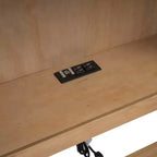 Divano letto matrimoniale Whisen Morden Design con letto estraibile, armadietti e porte USB