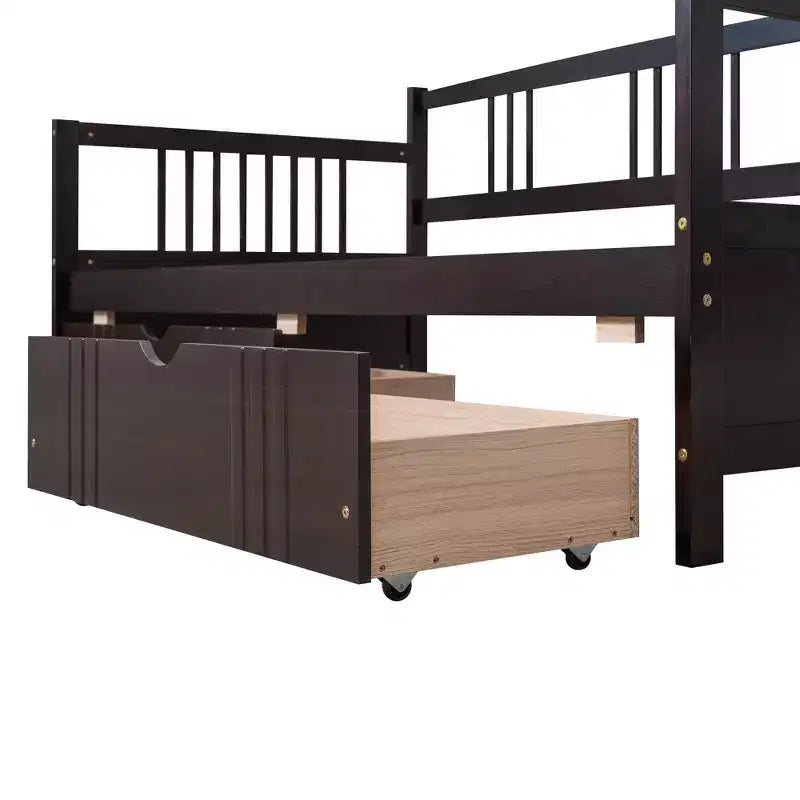 Divano letto a due piazze/matrimoniale, struttura in legno con letto estraibile a una piazza/due cassetti -ModernLuxe