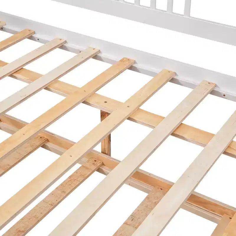 Divano letto a due piazze/matrimoniale, struttura in legno con letto estraibile a una piazza/due cassetti -ModernLuxe