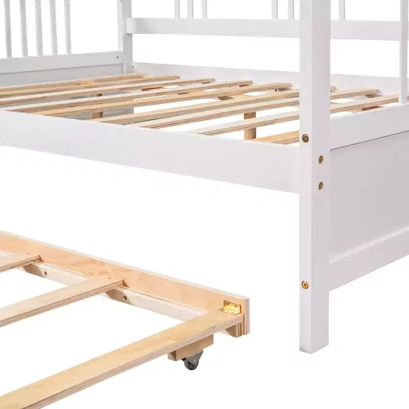 Divano letto a due piazze/matrimoniale, struttura in legno con letto estraibile a una piazza/due cassetti -ModernLuxe