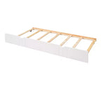 Divano letto a due piazze/matrimoniale, struttura in legno con letto estraibile a una piazza/due cassetti -ModernLuxe