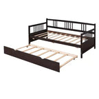 Divano letto a due piazze/matrimoniale, struttura in legno con letto estraibile a una piazza/due cassetti -ModernLuxe