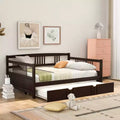 Divano letto a due piazze/matrimoniale, struttura in legno con letto estraibile a una piazza/due cassetti -ModernLuxe