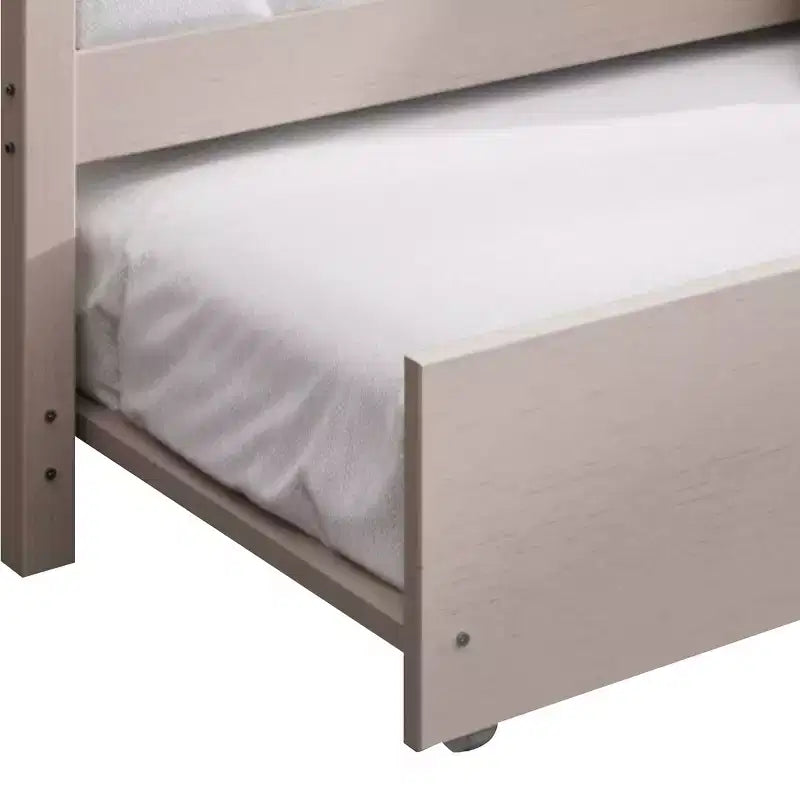 ChaletPosh Letto a Scomparsa in Legno di Dimensioni Singole con Materasso Estraibile