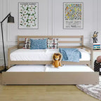 ChaletPosh Twin Size Wooden Daybed with Trundle