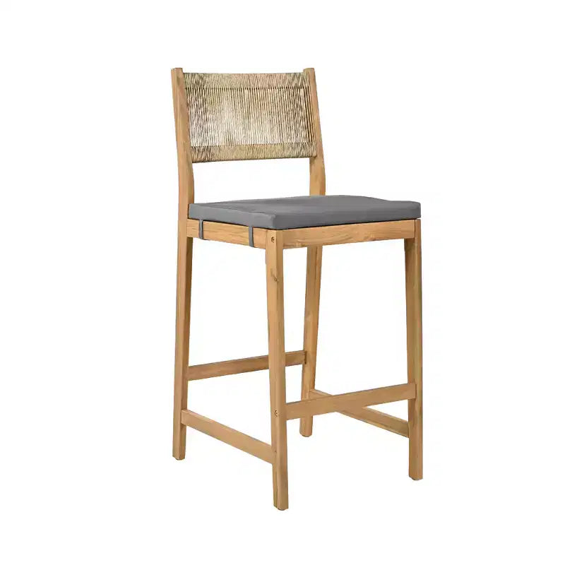 Christopher Knight Home Gaye Set Bar 5 Pezzi da Esterno in Rattan e Legno di Acacia