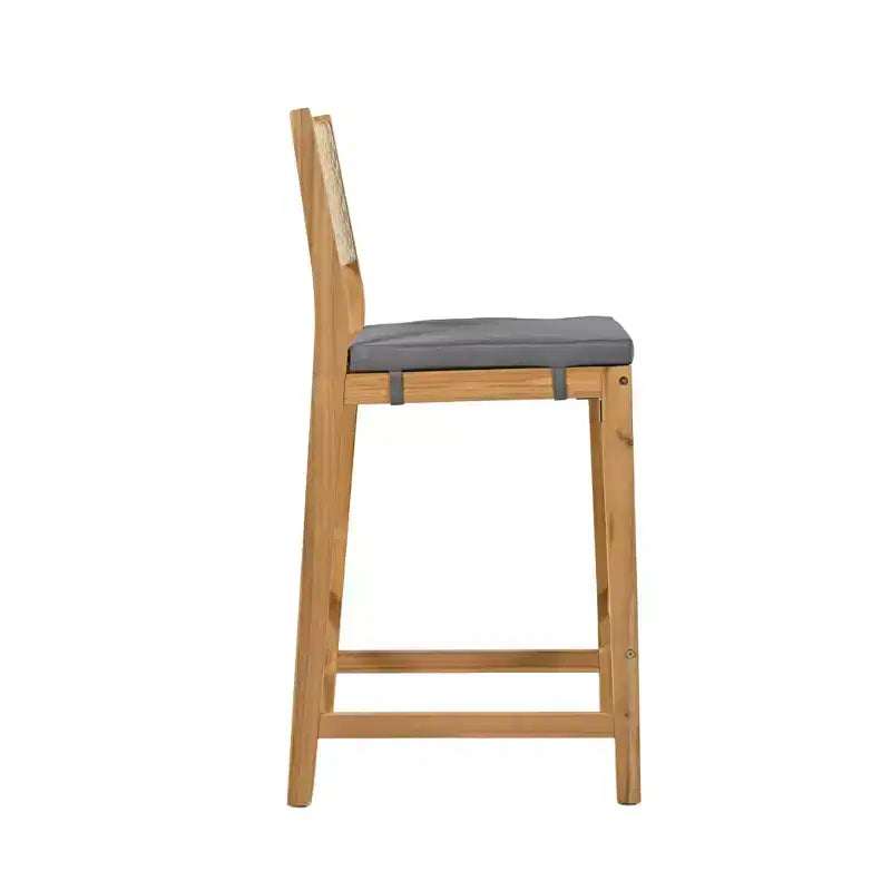 Christopher Knight Home Gaye Set Bar 5 Pezzi da Esterno in Rattan e Legno di Acacia