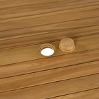 Christopher Knight Home Gaye Set Bar 5 Pezzi da Esterno in Rattan e Legno di Acacia