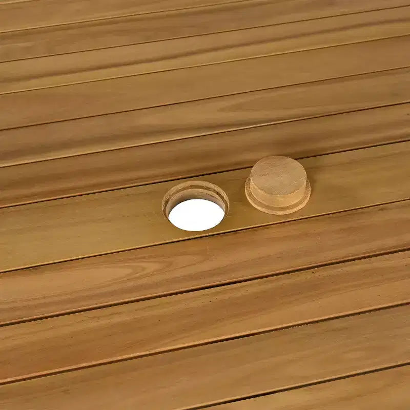 Christopher Knight Home Gaye Set Bar 5 Pezzi da Esterno in Rattan e Legno di Acacia