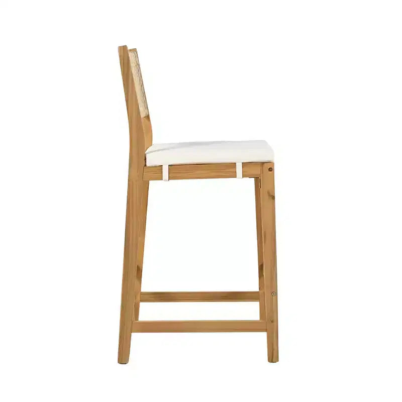 Christopher Knight Home Gaye Set Bar 5 Pezzi da Esterno in Rattan e Legno di Acacia