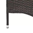 GDFStudio Aloha Set da Pranzo Espandibile da Esterno a 7 Pezzi in Legno di Acacia e Vimini