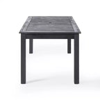 GDFStudio Aloha Set da Pranzo Espandibile da Esterno a 7 Pezzi in Legno di Acacia e Vimini