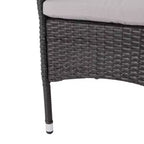 GDFStudio Aloha Set da Pranzo Espandibile da Esterno a 7 Pezzi in Legno di Acacia e Vimini