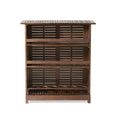 GDFStudio Marion Outdoor Acacia Wood Bar Table, Rich Mahogany