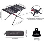 Tavolo da campeggio ultraleggero Naturehike, tavolo portatile da backpacking da 0,7 kg con borsa per il trasporto e portabicchieri, tavolo pieghevole in rete per campeggio, picnic, spiaggia, pesca