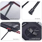 Tavolo da campeggio ultraleggero Naturehike, tavolo portatile da backpacking da 0,7 kg con borsa per il trasporto e portabicchieri, tavolo pieghevole in rete per campeggio, picnic, spiaggia, pesca