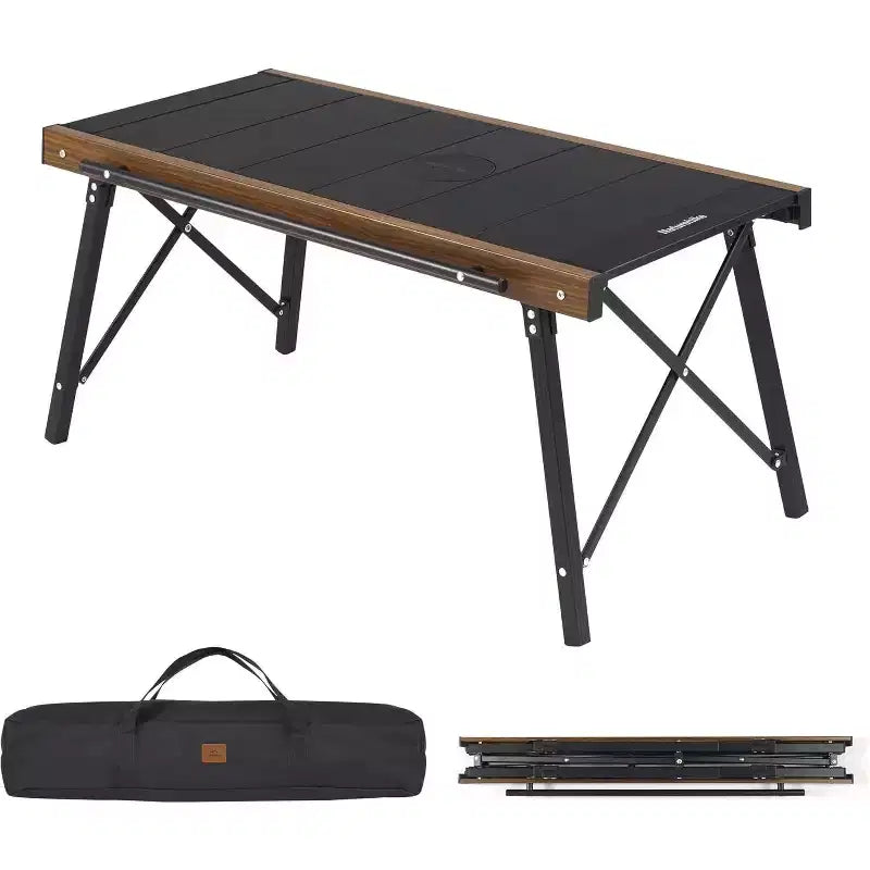 Naturehike Folding IGT Camping Table, Portable Outdoor IGT Cook System, Ultralight Aluminum Camp Table with Carry Bag for Car Camping Picnic