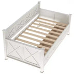Letto da giorno in legno Whisen, stile casual moderno e rustico, una piazza e mezza