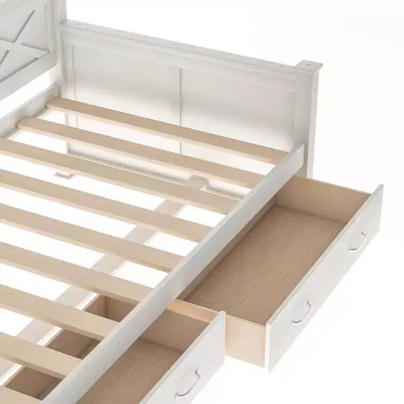 Letto da giorno in legno Whisen, stile casual moderno e rustico, una piazza e mezza
