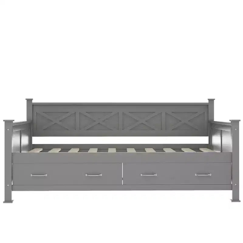 Letto da giorno in legno Whisen, stile casual moderno e rustico, una piazza e mezza