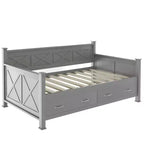 Letto da giorno in legno Whisen, stile casual moderno e rustico, una piazza e mezza
