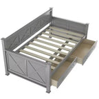Letto da giorno in legno Whisen, stile casual moderno e rustico, una piazza e mezza