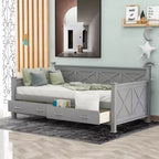 Letto da giorno in legno Whisen, stile casual moderno e rustico, una piazza e mezza