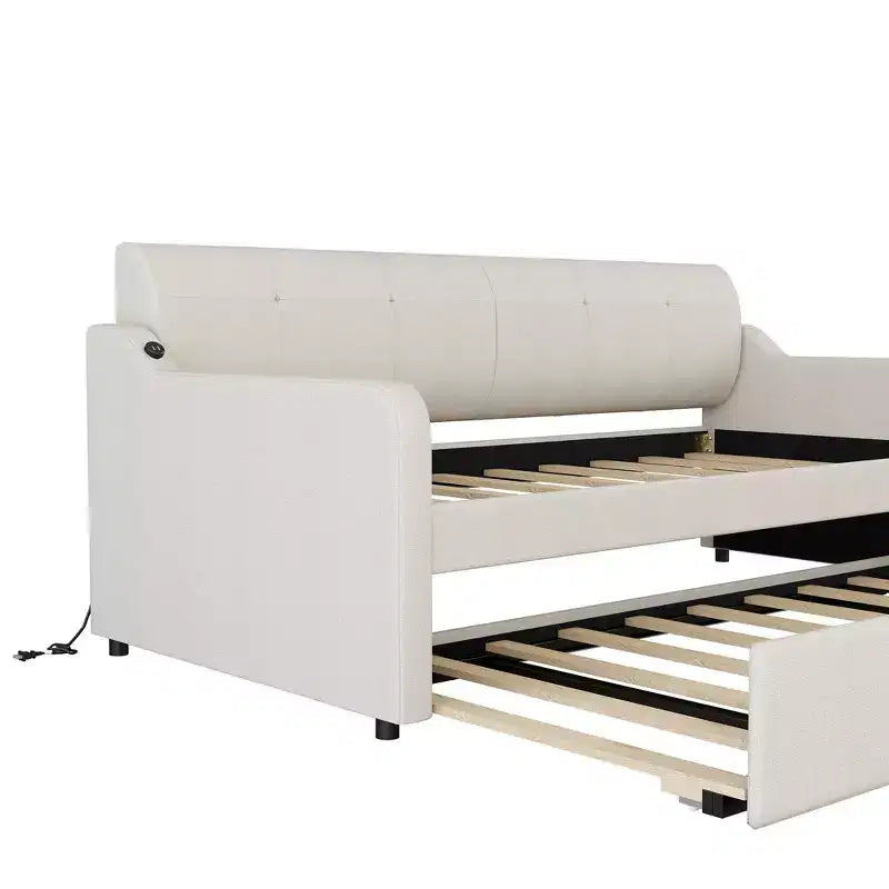 Divano letto Whisen Tappezzeria con Letto Estraibile Sollevabile e Design con Ricarica USB