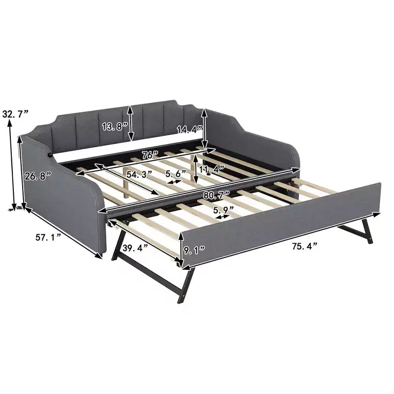 Divano letto Whisen Tappezzeria con Letto Estraibile Sollevabile e Design con Ricarica USB