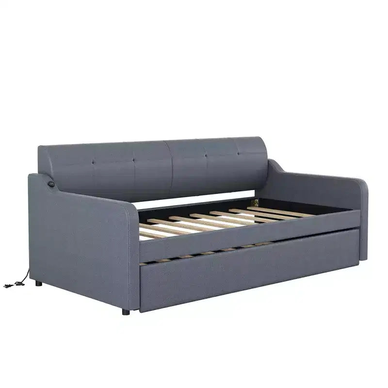 Divano letto Whisen Tappezzeria con Letto Estraibile Sollevabile e Design con Ricarica USB