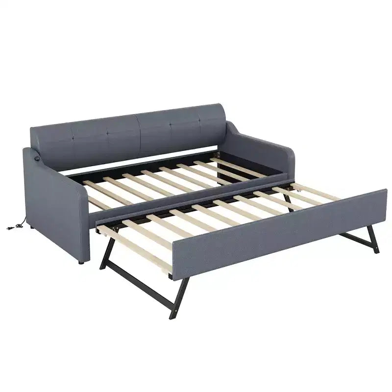 Divano letto Whisen Tappezzeria con Letto Estraibile Sollevabile e Design con Ricarica USB