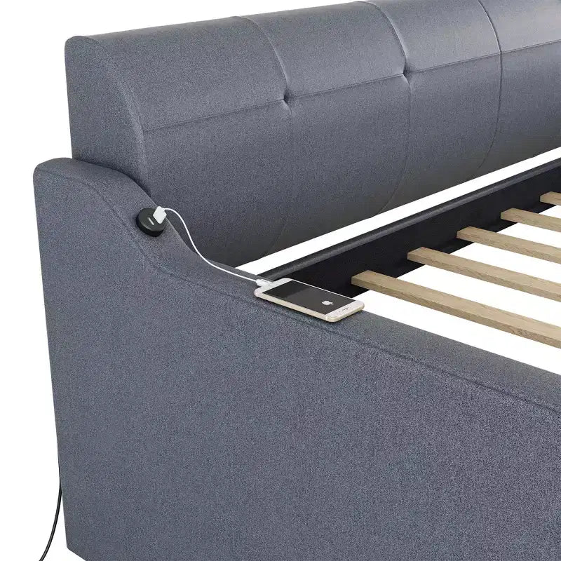 Divano letto Whisen Tappezzeria con Letto Estraibile Sollevabile e Design con Ricarica USB