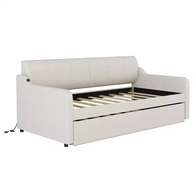 Divano letto Whisen Tappezzeria con Letto Estraibile Sollevabile e Design con Ricarica USB