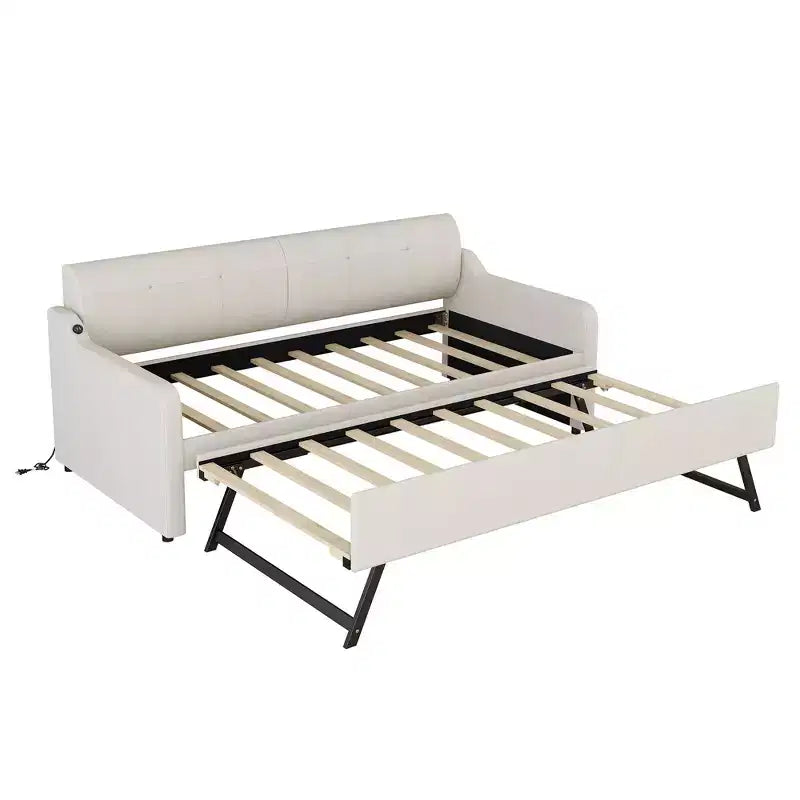 Divano letto Whisen Tappezzeria con Letto Estraibile Sollevabile e Design con Ricarica USB
