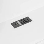 Daybed in legno Full Size Whisen con ripiani portaoggetti, USB, LED e letto estraibile a rotelle