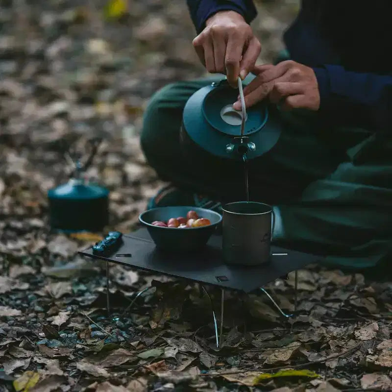 Naturehike Tavolo da campeggio pieghevole ultraleggero, tavolo da spiaggia compatto in alluminio con borsa per il trasporto per zaino in spalla, campeggio, escursioni, spiaggia, picnic