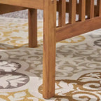 Christopher Knight Home Valence Set da Pranzo da Esterno a 5 Pezzi in Legno di Acacia con Cuscini Resistenti all'Acqua