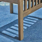 Christopher Knight Home Valence Set da Pranzo da Esterno a 5 Pezzi in Legno di Acacia con Cuscini Resistenti all'Acqua
