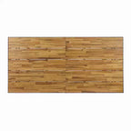 Christopher Knight Home Requeta Set da pranzo da esterno 7 pezzi in legno di acacia e resina con tavolo da pranzo da 70,25", nero/teak
