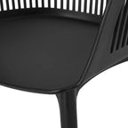 Christopher Knight Home Requeta Set da pranzo da esterno 7 pezzi in legno di acacia e resina con tavolo da pranzo da 70,25", nero/teak