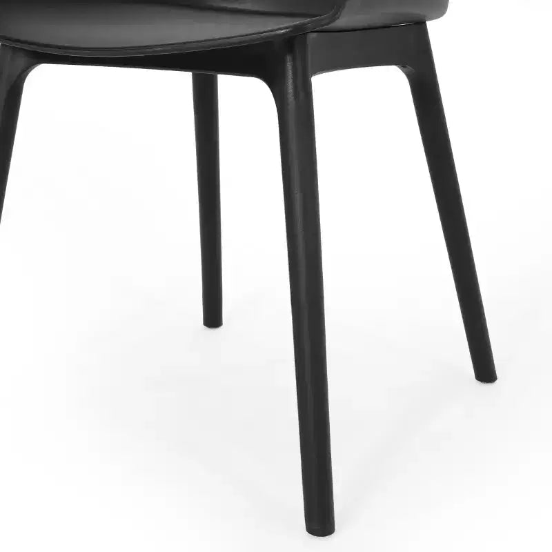 Christopher Knight Home Requeta Set da pranzo da esterno 7 pezzi in legno di acacia e resina con tavolo da pranzo da 70,25", nero/teak
