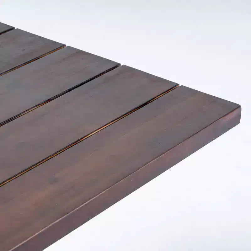 Christopher Knight Home Tavolo da pranzo in legno di acacia da esterno con base a cavalletto, marrone scuro/bianco