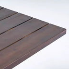 Christopher Knight Home Tavolo da pranzo in legno di acacia da esterno con base a cavalletto, marrone scuro/bianco