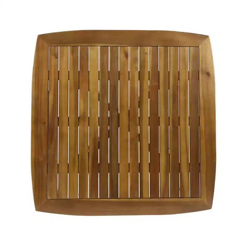 Christopher Knight Home Didicas Set da Pranzo da 5 Pezzi per Esterni in Legno di Acacia e Vimini con Cuscini, Teak/Marrone Multitono