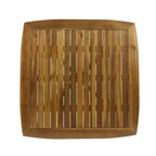 Christopher Knight Home Didicas Set da Pranzo da 5 Pezzi per Esterni in Legno di Acacia e Vimini con Cuscini, Teak/Marrone Multitono